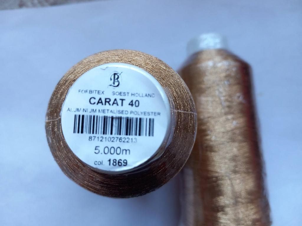 Grote klossen metallic goud garen 5000 meter, Ophalen, Nieuw, Garen of Naald(en)