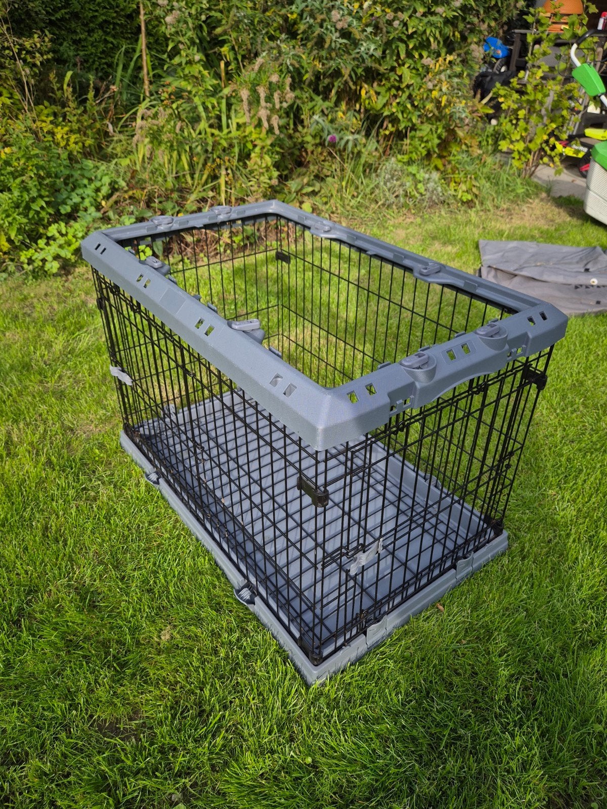 honden bench groen., Ophalen, Gebruikt