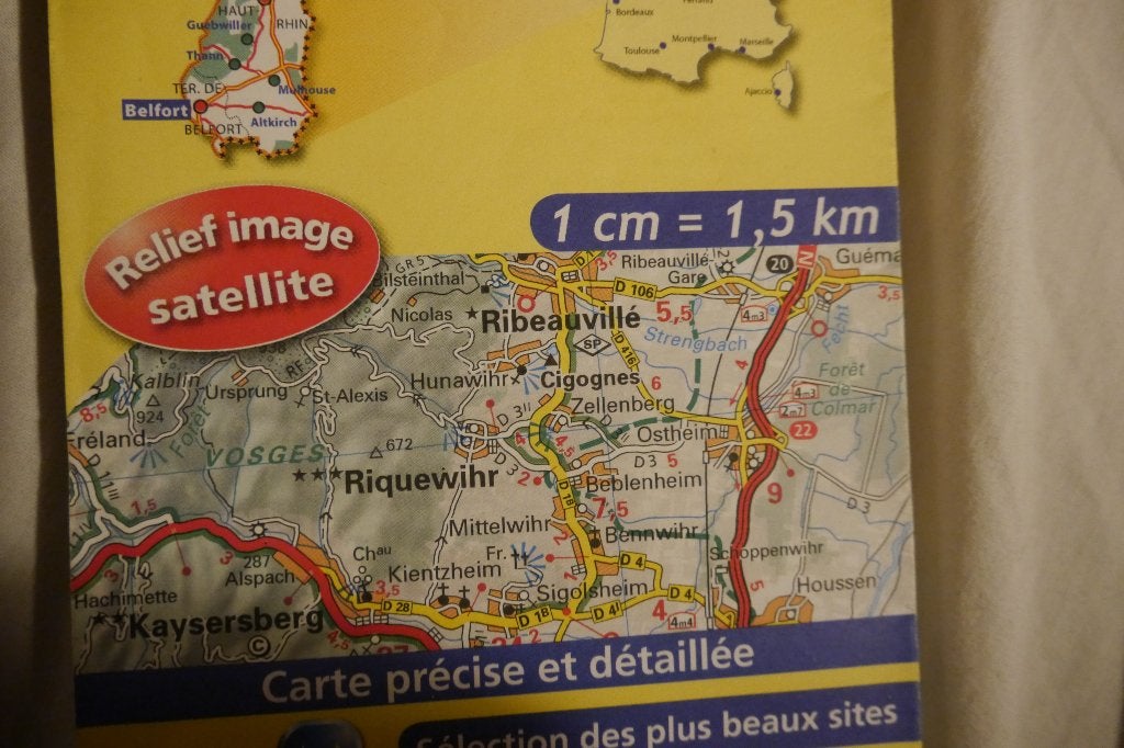 Wandel/Fietskaart Noord-Oost Frankrijk (1:150.000), Gelezen, Ophalen of Verzenden, Landkaart, Michelin