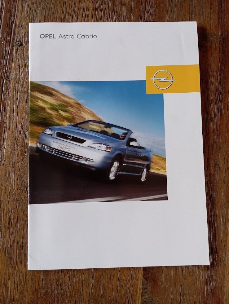 Opel Astra Cabrio 3 / 2003 28 pag., Verzenden, Zo goed als nieuw, Opel