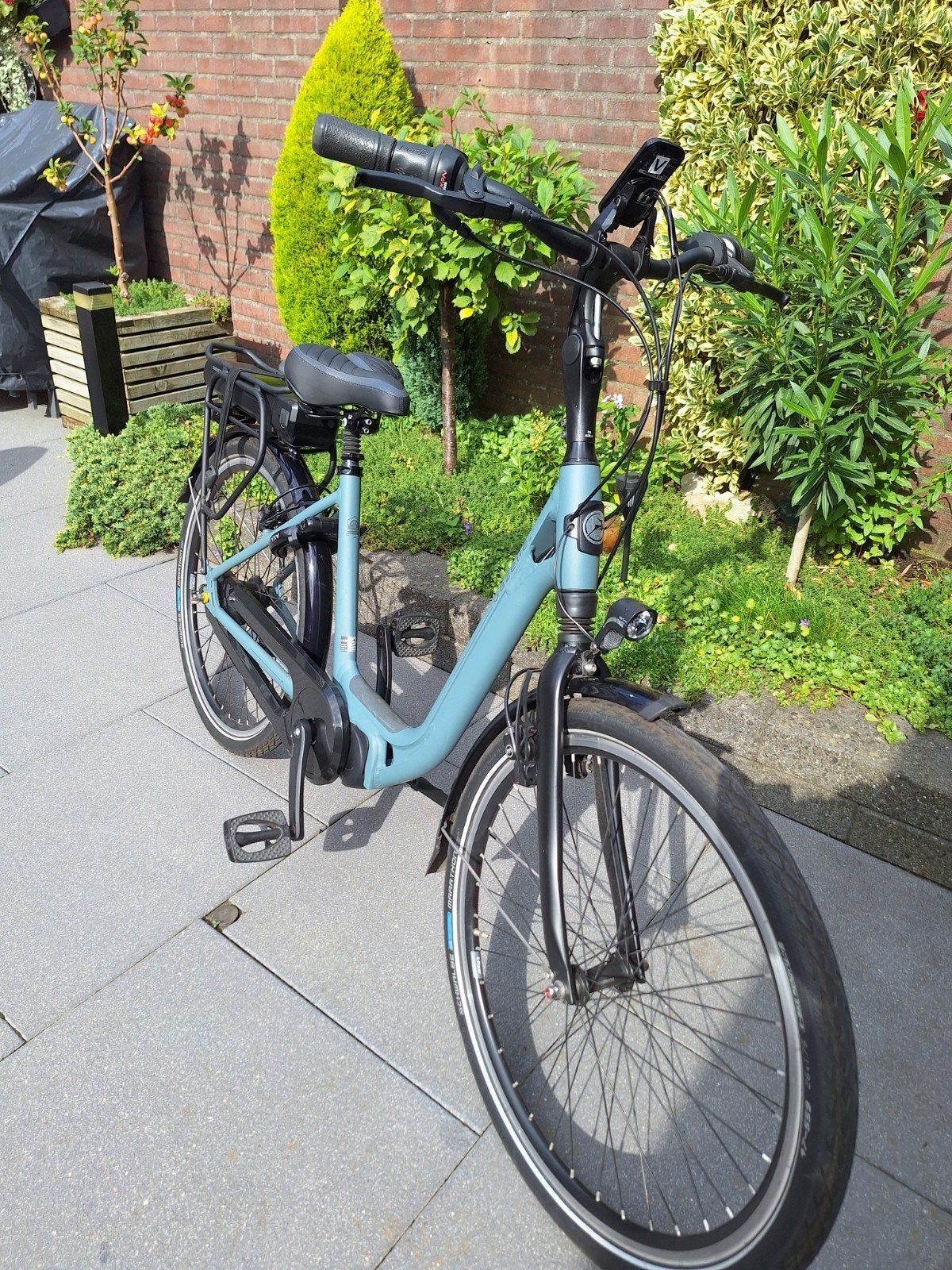 Gazelle AMI C7 HMS E-bike - Petrol Blue Mat - Lage instap, Ophalen, Zo goed als nieuw, Minder dan 47 cm, 50 km per accu of meer