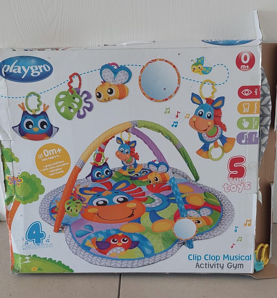 Playgro Clip Clop Musical Activity Gym Babygym, Ophalen of Verzenden, Zo goed als nieuw, Babygym, Met geluid