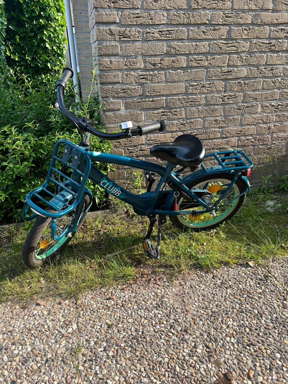 Alpina Clubb blauw/groen 16 inch jongensfiets, Ophalen, Zo goed als nieuw, Terugtraprem, 16 tot 20 inch