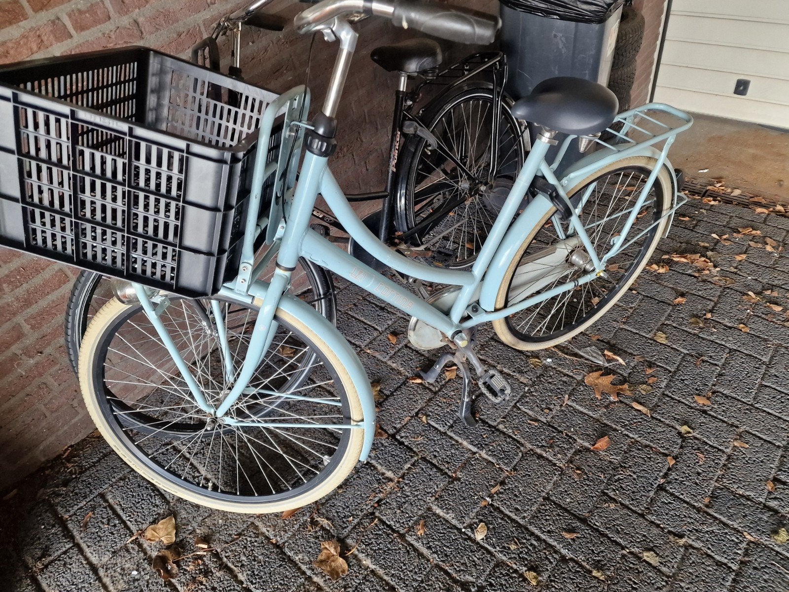 Cortina transportfiets met bagagerek en mand, Ophalen, Terugtraprem, Gebruikt, Cortina U4 transportfiets