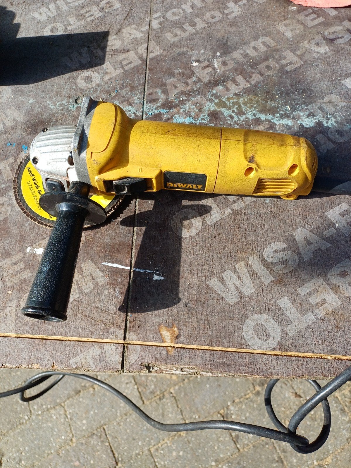 Dewalt haakse slijper krachtig, Doe-het-zelf en Verbouw, Gereedschap | Slijpmachines, Ophalen, Gebruikt, 1000 watt of meer, Haakse handslijpmachine