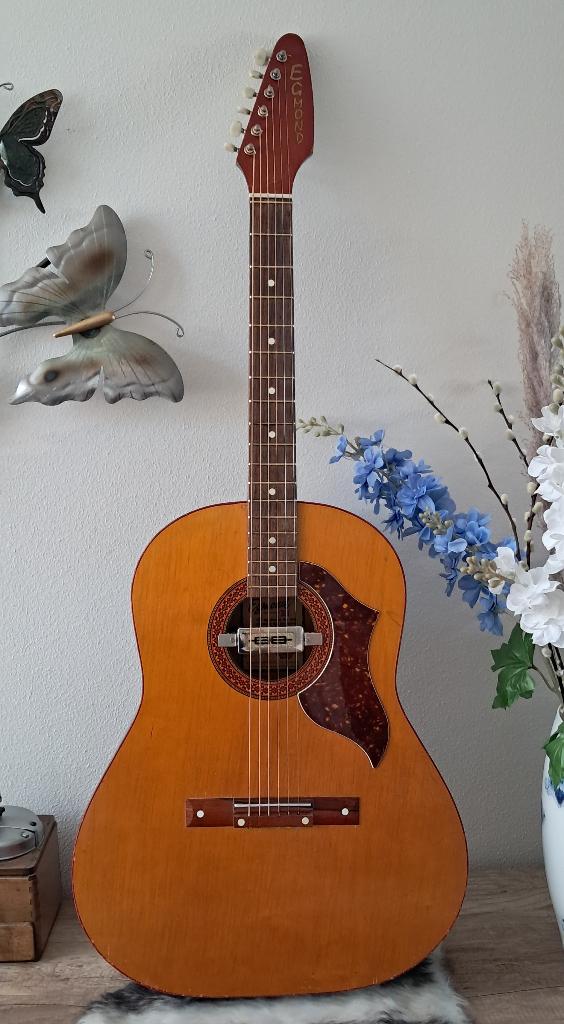Semi akoestisch Western gitaar met Foxkop, Muziek en Instrumenten, Ophalen of Verzenden, Zo goed als nieuw, Western- of Steelstringgitaar