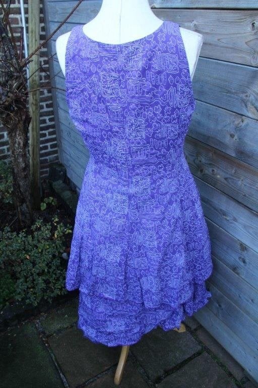 Jurk paars/ grijs ART mt L/10 Vaste prijs, Kleding | Dames, Paars, Maat 42/44 (L), Ophalen of Verzenden, Zo goed als nieuw