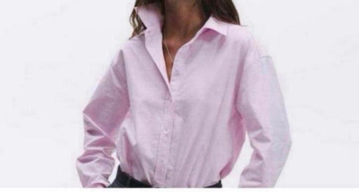 Roze Blouse H&M Maat M, Ophalen of Verzenden, Gedragen, Maat 38/40 (M), Roze