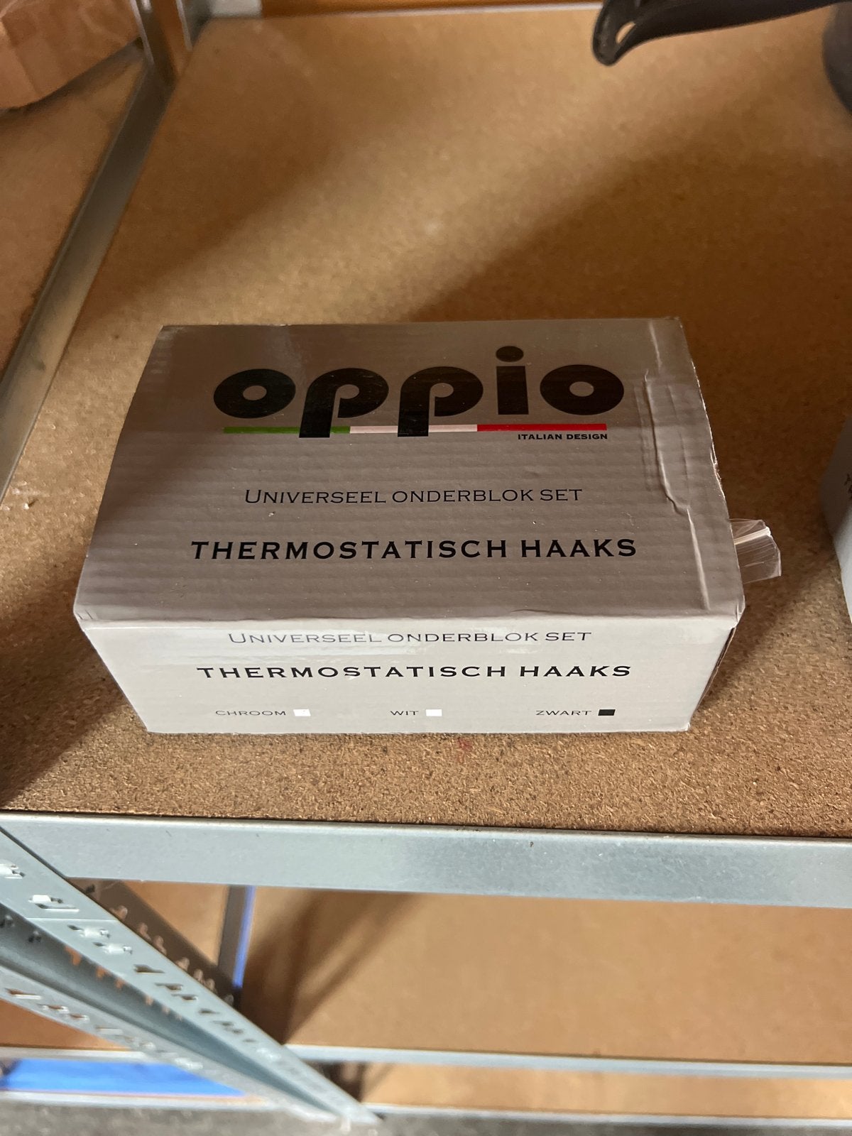 Oppio Universeel Onderblok Set Thermostatisch Haaks Zwart, Ophalen of Verzenden, Nieuw