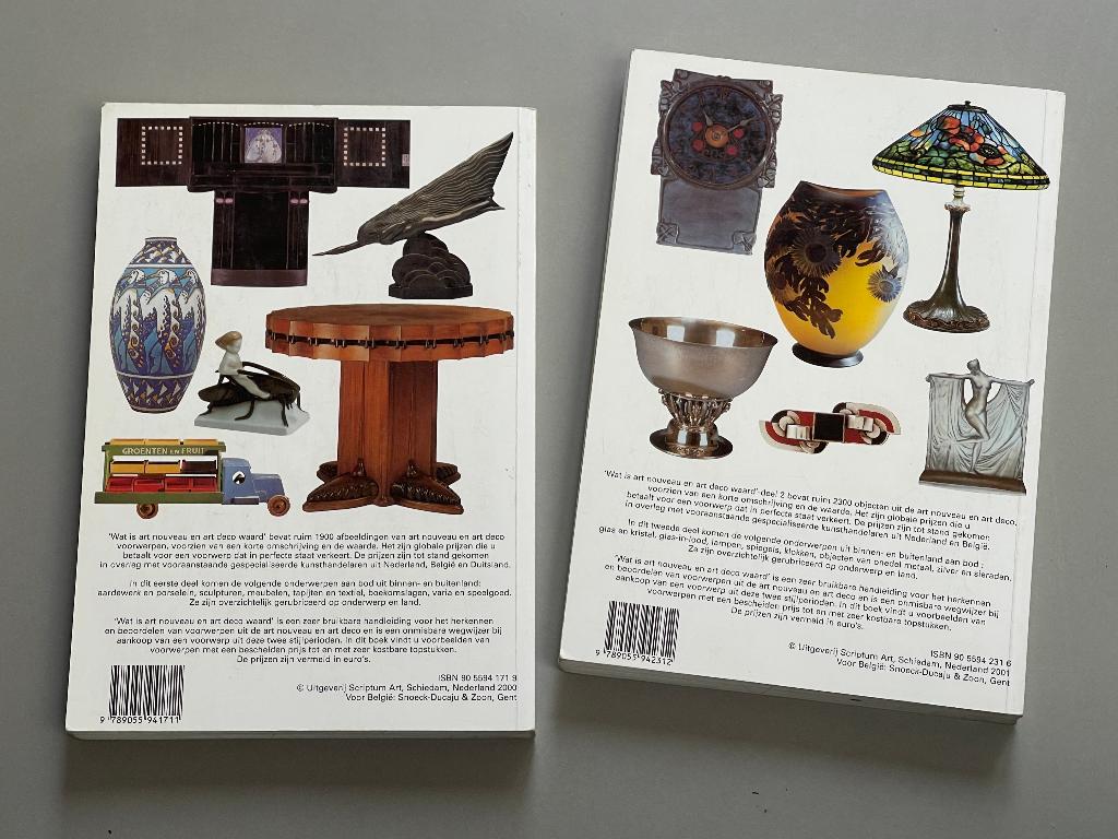 design boek Wat is art nouveau en art deco waard deel 1 en 2, Boeken, Ophalen of Verzenden, Zo goed als nieuw, Overige onderwerpen