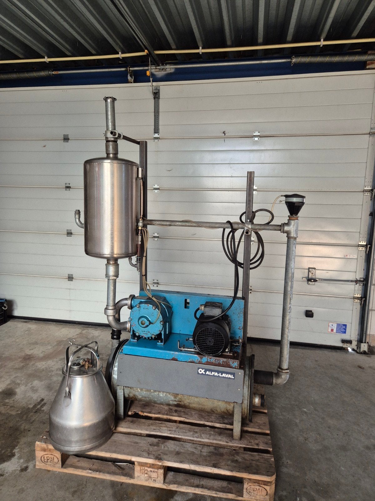 Alfa Laval vacuümpomp installatie, Ophalen, Gebruikt