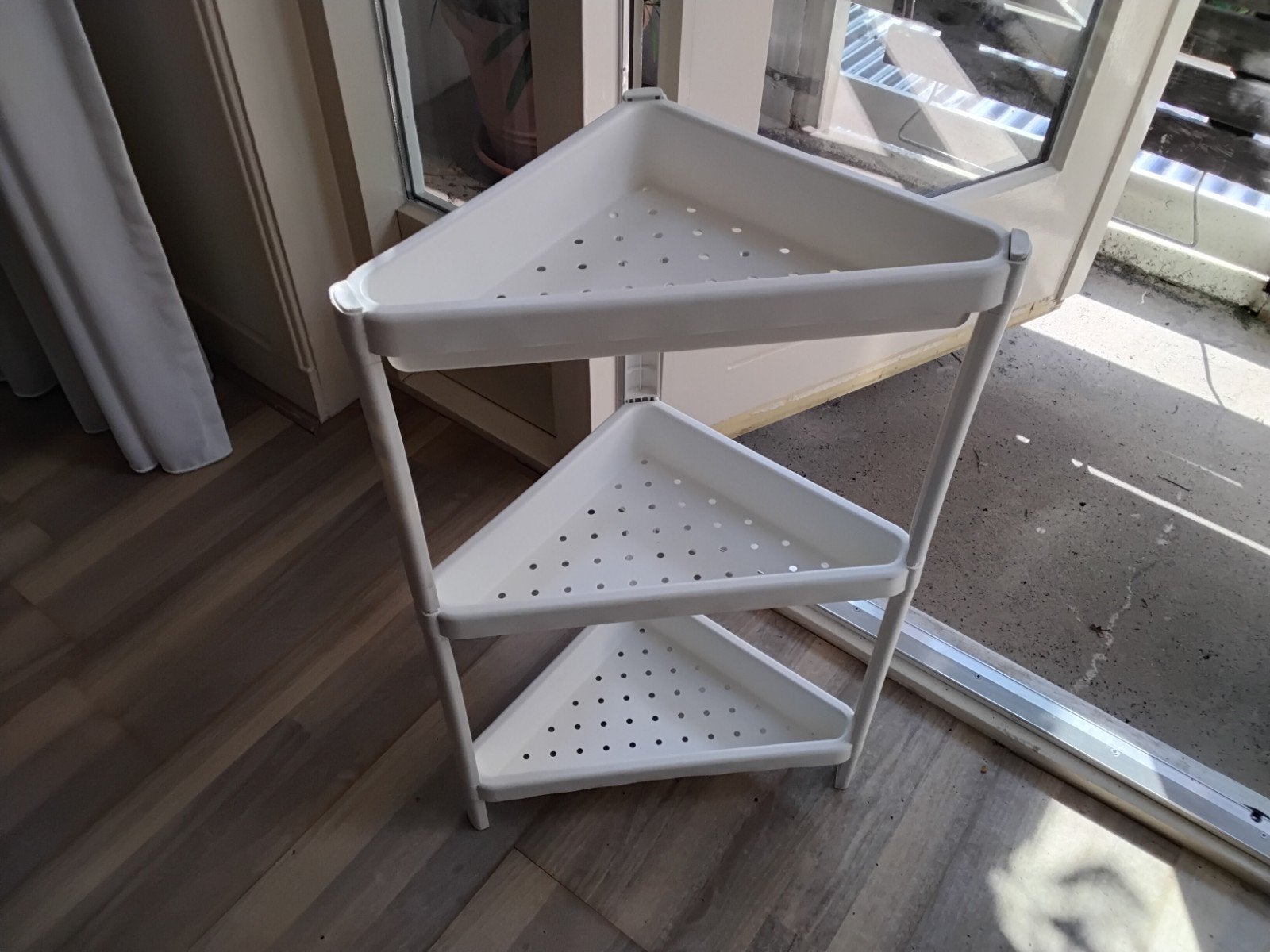 Ikea Vesken hoekrek voor badkamer, Huis en Inrichting, Ophalen of Verzenden, Zo goed als nieuw, Wit, Overige typen