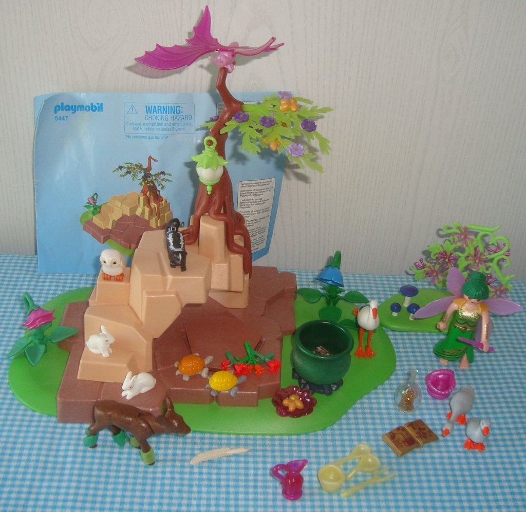 PLAYMOBIL 5447 Toverfee Elixia in het dierenbos LEUK!!, Ophalen of Verzenden, Zo goed als nieuw, Complete set