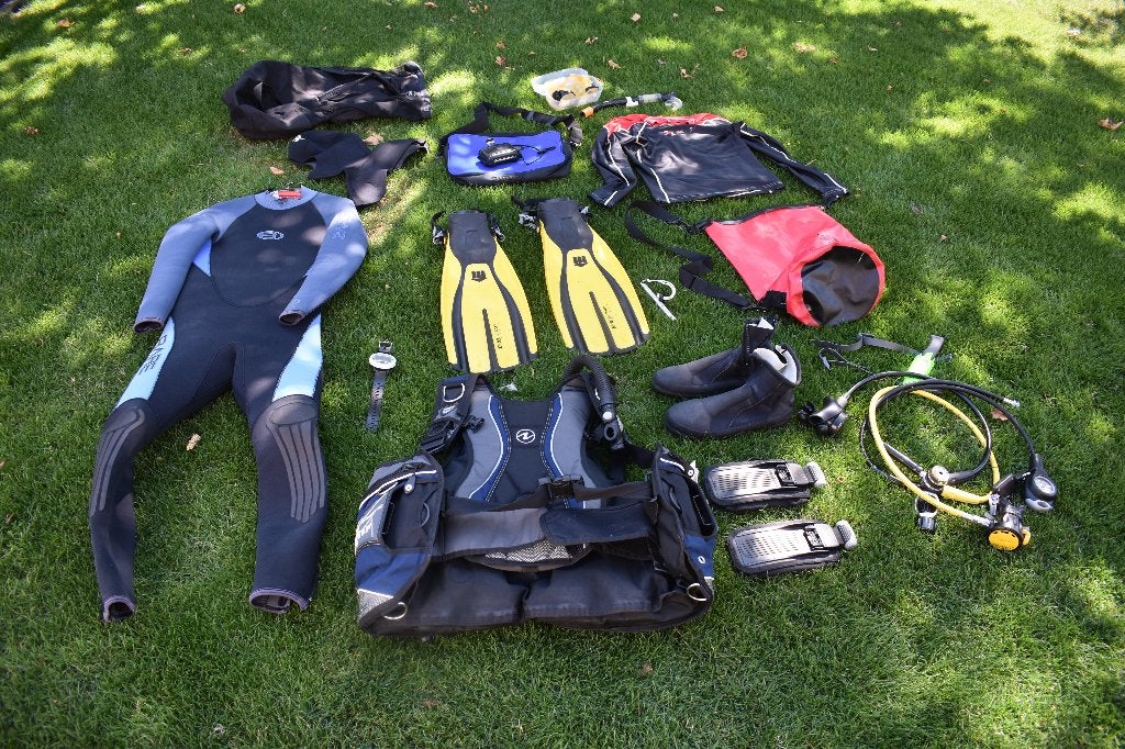 Duikuitrusting Tusa Mares Bare Suunto, Watersport en Boten, Duiken, Gebruikt, Trimvest of Wing, Ophalen of Verzenden