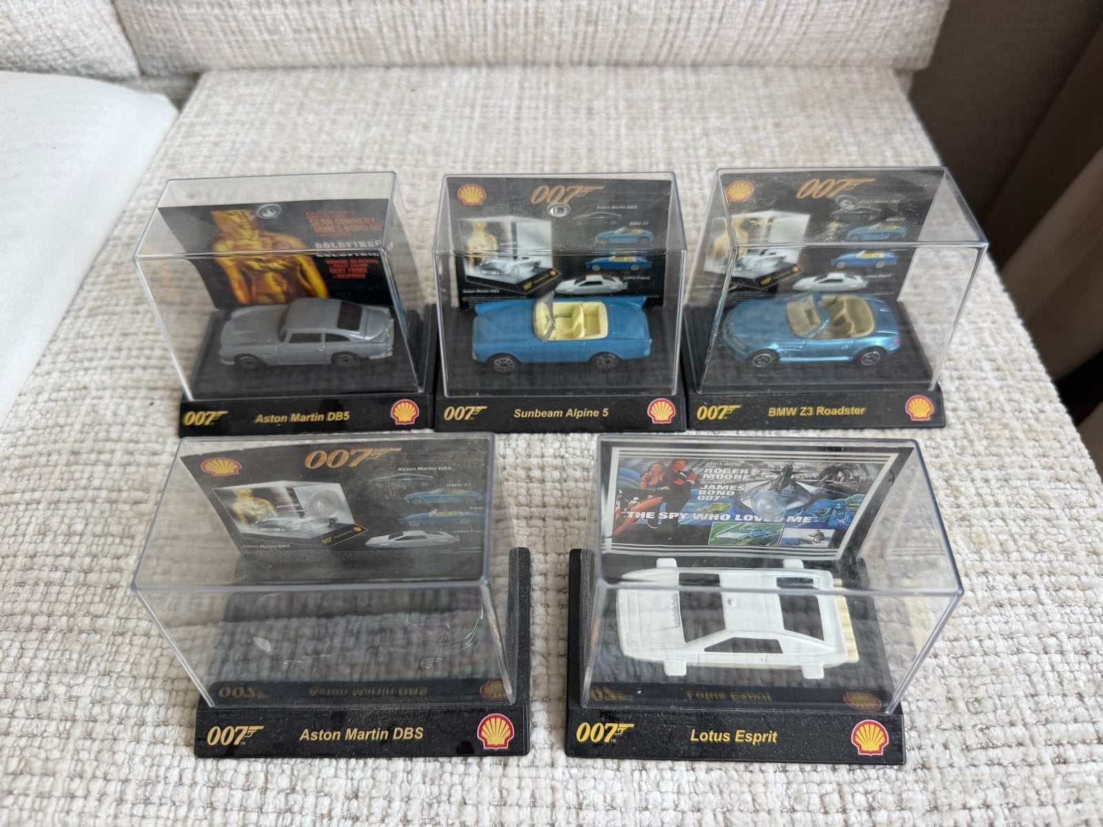 James Bond 007 Shell Collectie Modelauto's (5 stuks), Verzamelen, Ophalen of Verzenden, Zo goed als nieuw, Auto's