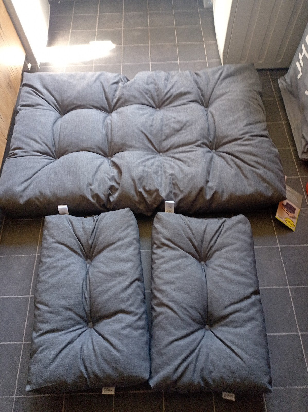 LIVARNO Pallet Furniture Kussenset - antraciet, Tuin en Terras, Ophalen, Nieuw