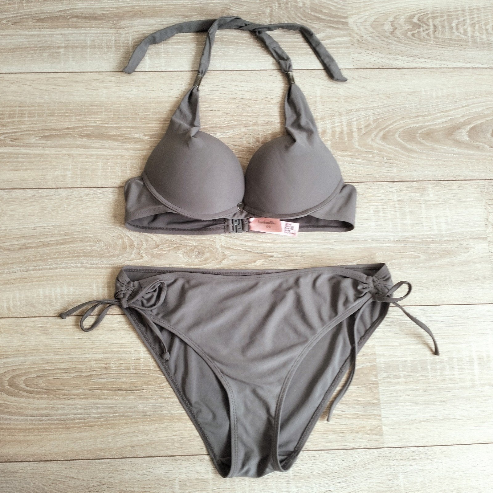 Hunkemöller bikini set groen  top 80b slip mt L zgan, Ophalen of Verzenden, Zo goed als nieuw, Bikini, Hunkemöller