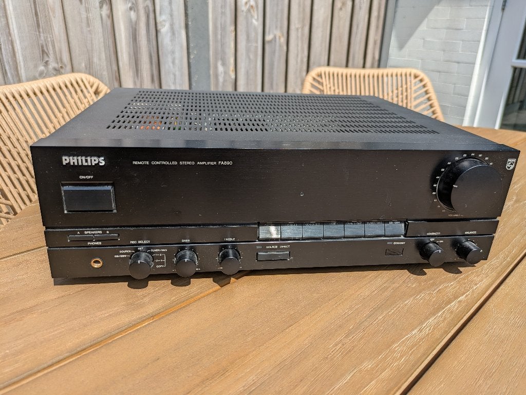 Versterker Phillips FA890 + afstandsbediening RC890, Audio, Tv en Foto, Ophalen, Gebruikt, Overige merken