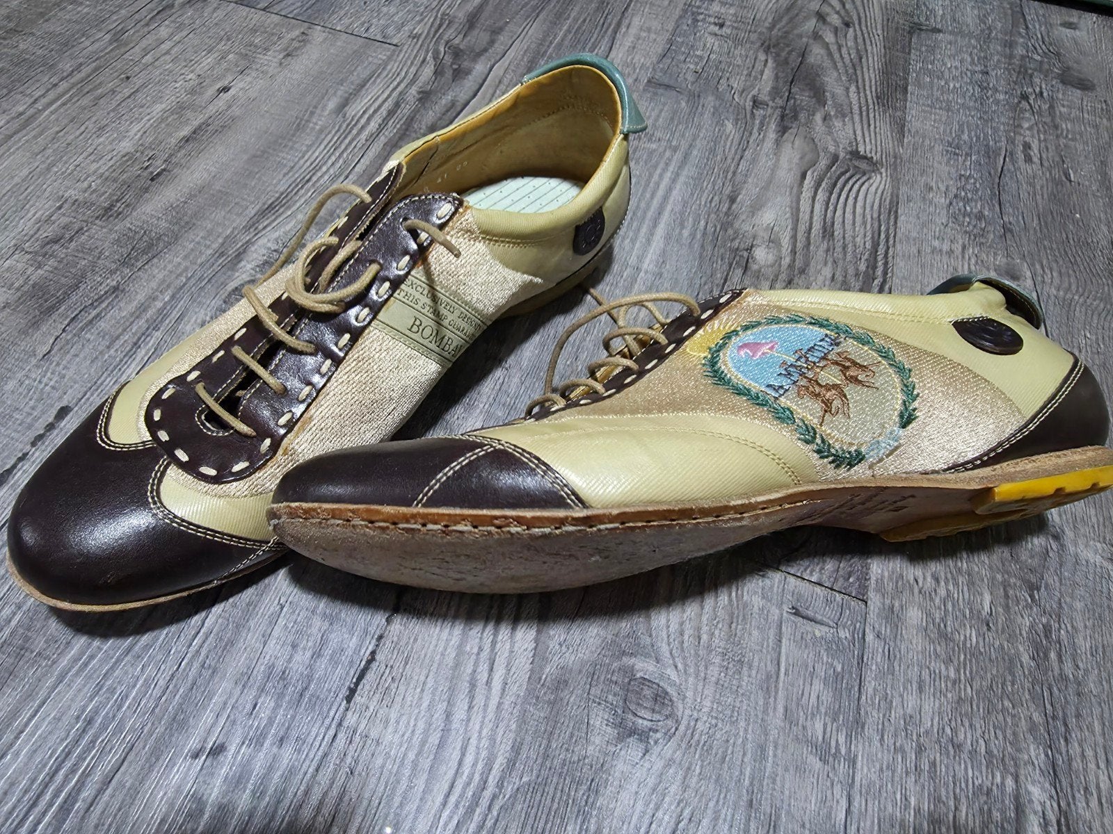 La Martina Polo Schoenen - Beige/Bruin, Bruin, Ophalen of Verzenden, Zo goed als nieuw, Espadrilles of Moccasins