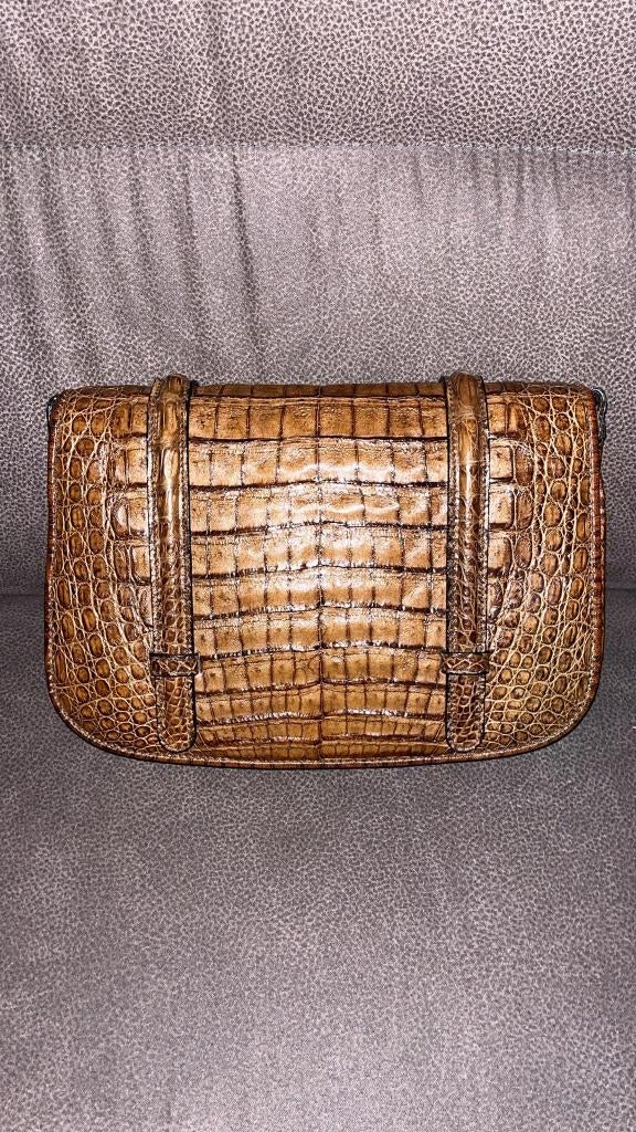 Damestas Krokodillenleer, Ophalen, Nieuw, Bruin, Handtas
