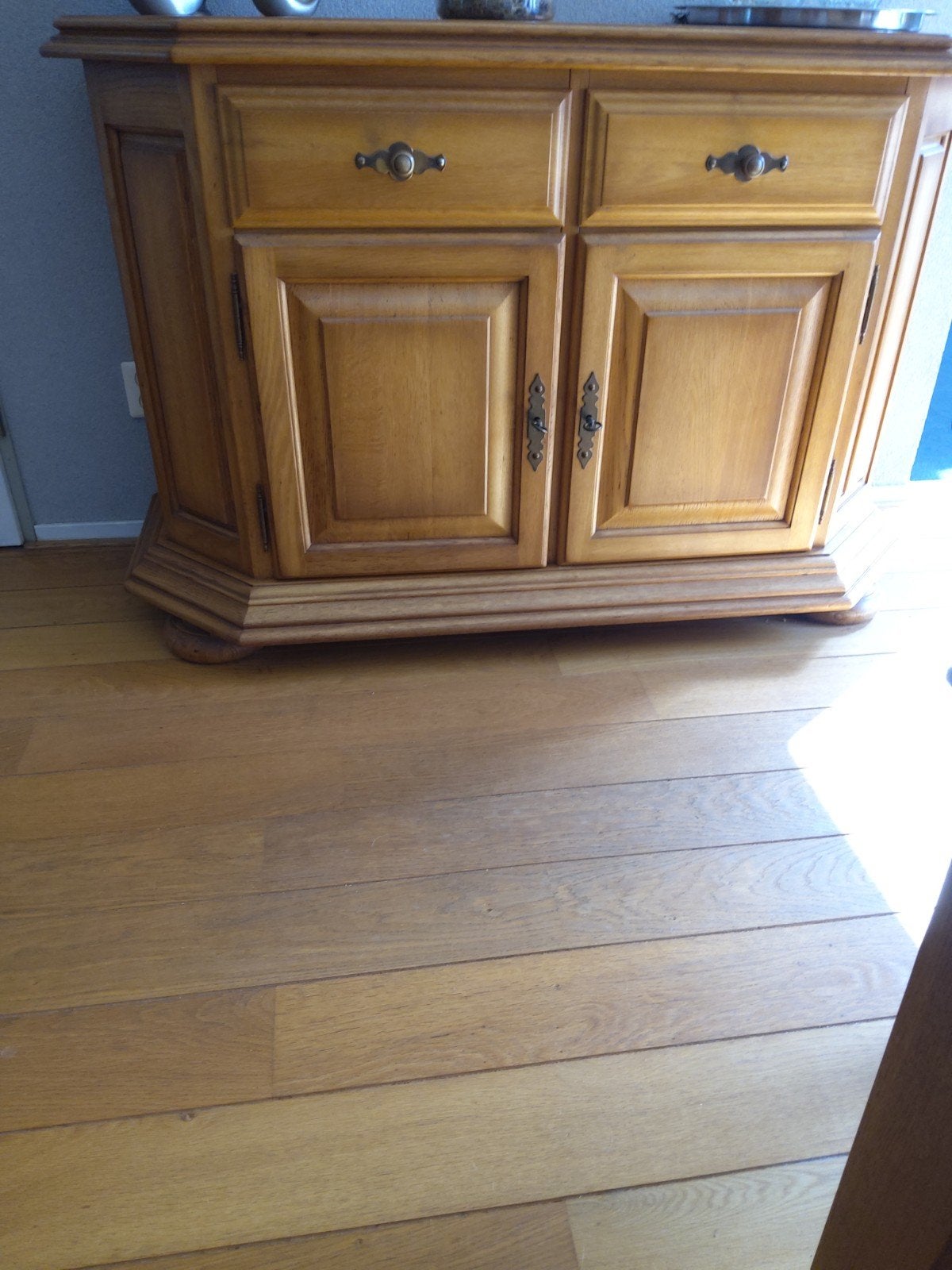 soort dressoir honing eiken patinee 1m30 52cm diep hoogte 52, Ophalen, Gebruikt, Klassiek, 150 tot 200 cm