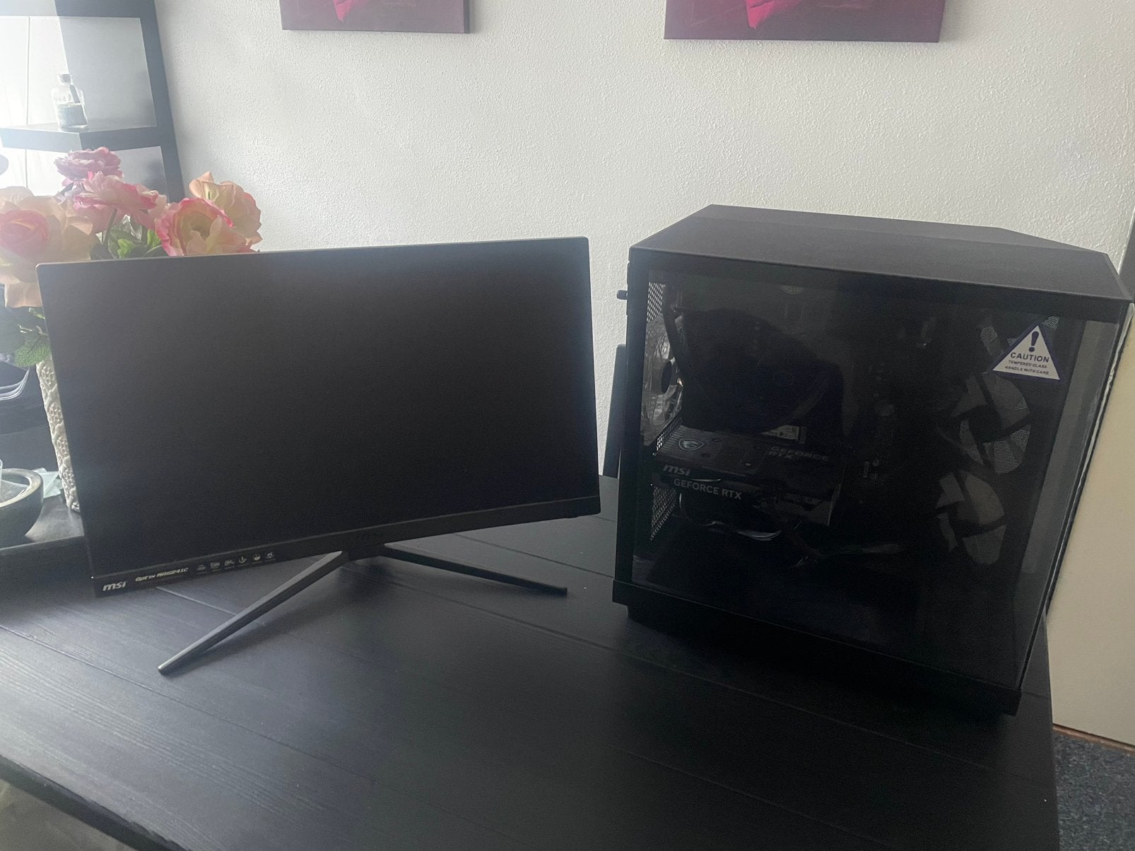 Game pc ryzen 7 5700X met RTX 5060 8GB met 144hz scherm, Ophalen, Zo goed als nieuw
