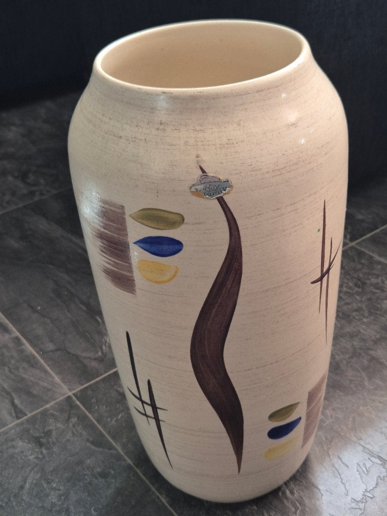 Mooie vintage keramische vloervaas uit de jaren 50, Antiek en Kunst, Ophalen of Verzenden