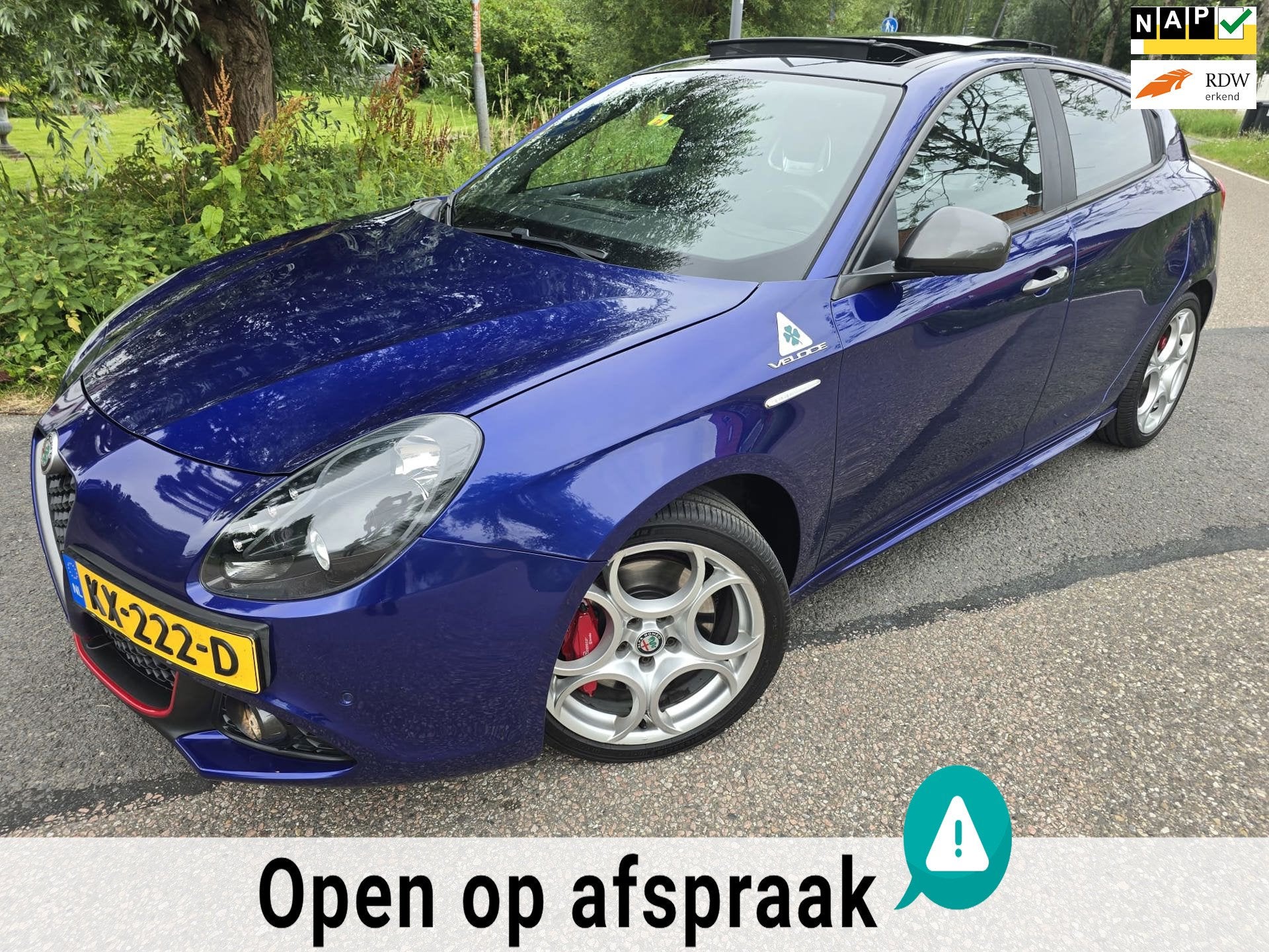 Alfa Romeo Giulietta 1.750 Turbo Veloce/Automaat/Pano/Trekh/, 15 km/l, Gebruikt, 4 cilinders, Blauw