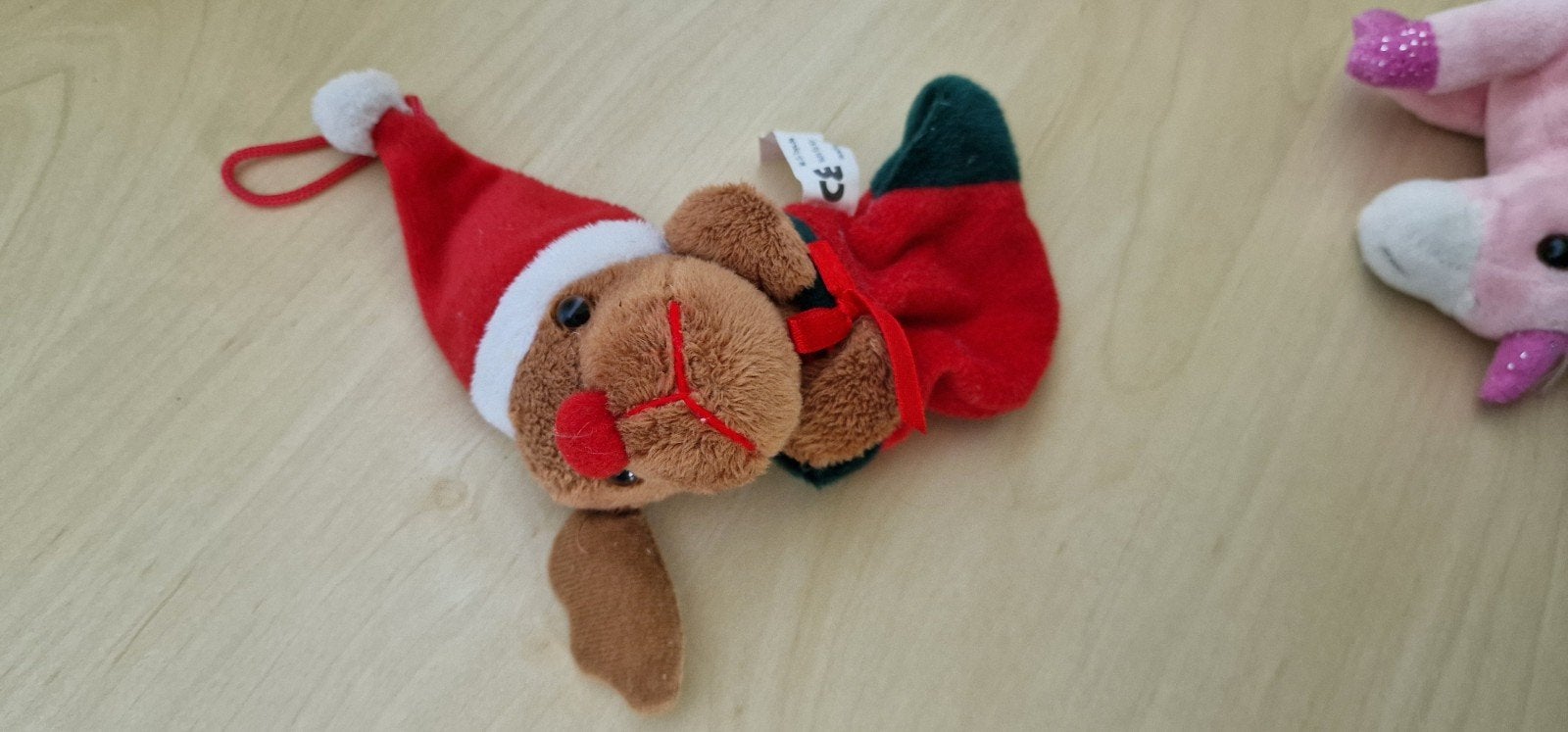 Kerst knuffel. Kerst bal. rendier knuffeltje. decoratie, Ophalen of Verzenden