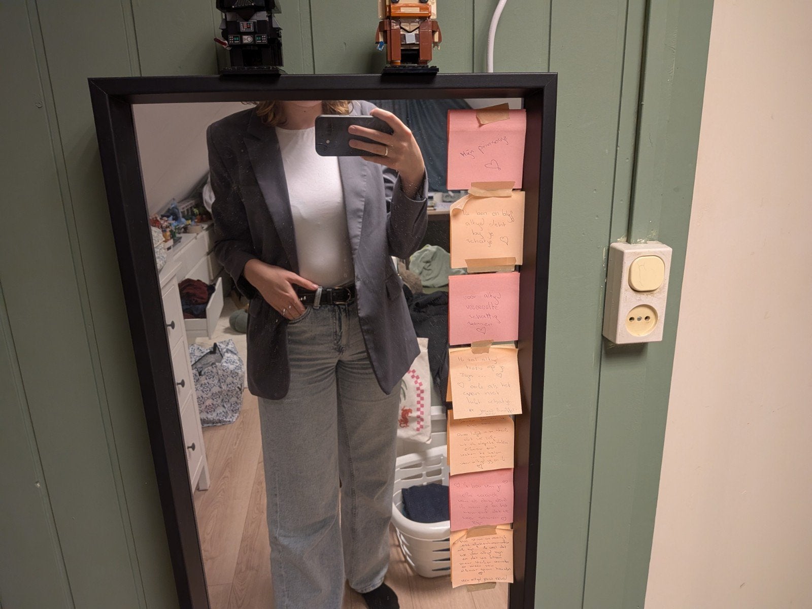 Stijlvolle grijze blazer van Pull&Bear, Pull&Bear, Maat 42/44 (L), Ophalen of Verzenden, Zo goed als nieuw