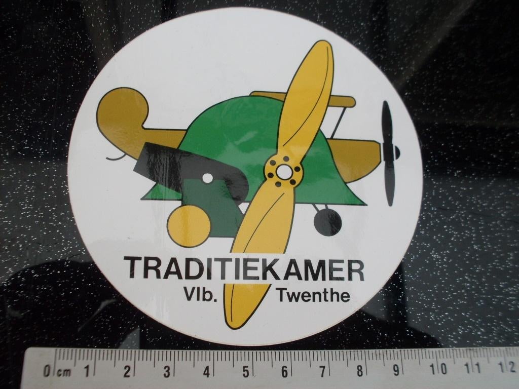 sticker traditiekamer twenthe twente logo embleem vliegbasis, Verzenden, Zo goed als nieuw, Bedrijf of Vereniging