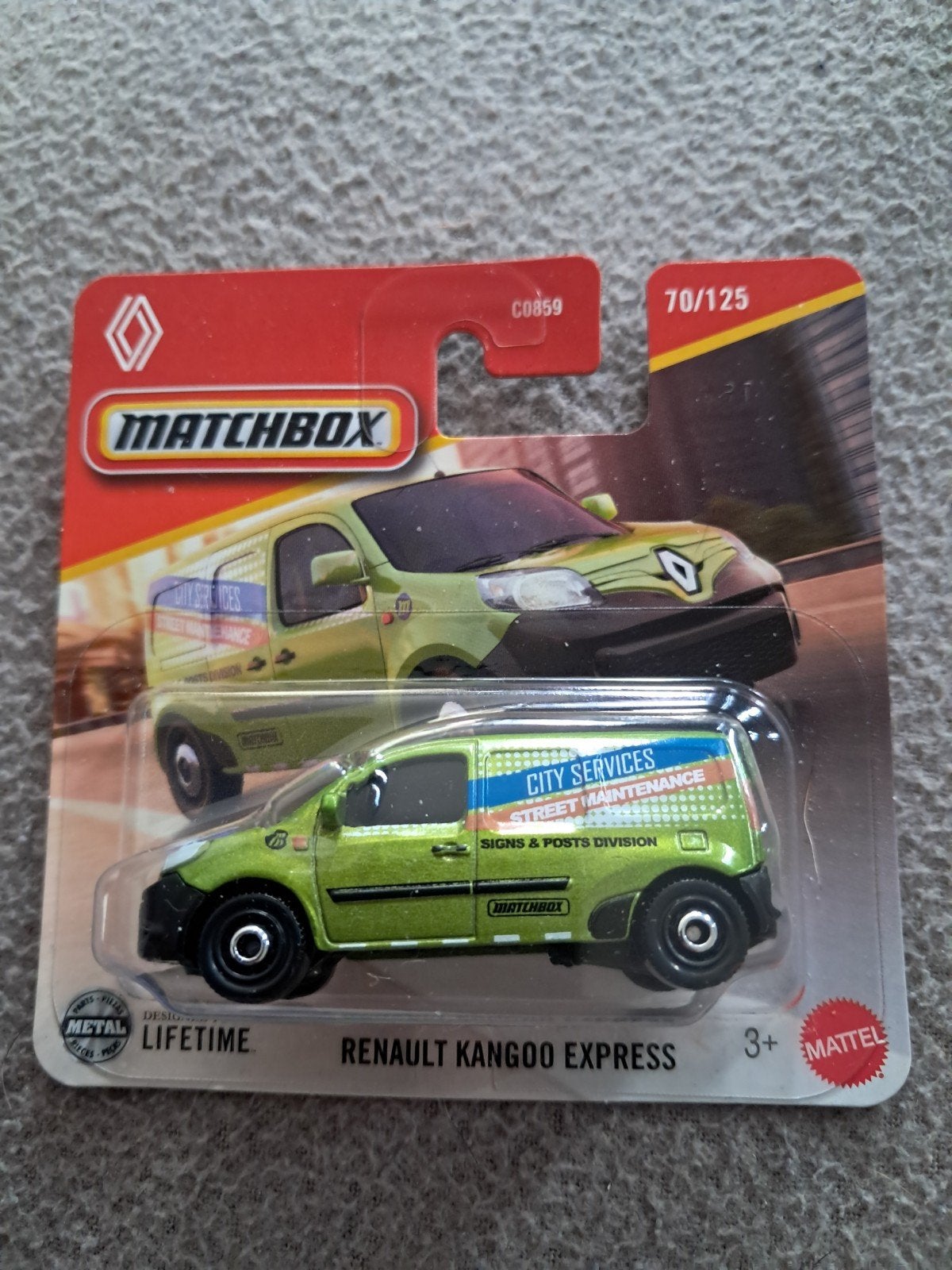 Matchbox Renault Kangoo Express groen nieuw in verpakking, Ophalen of Verzenden, Nieuw, Auto