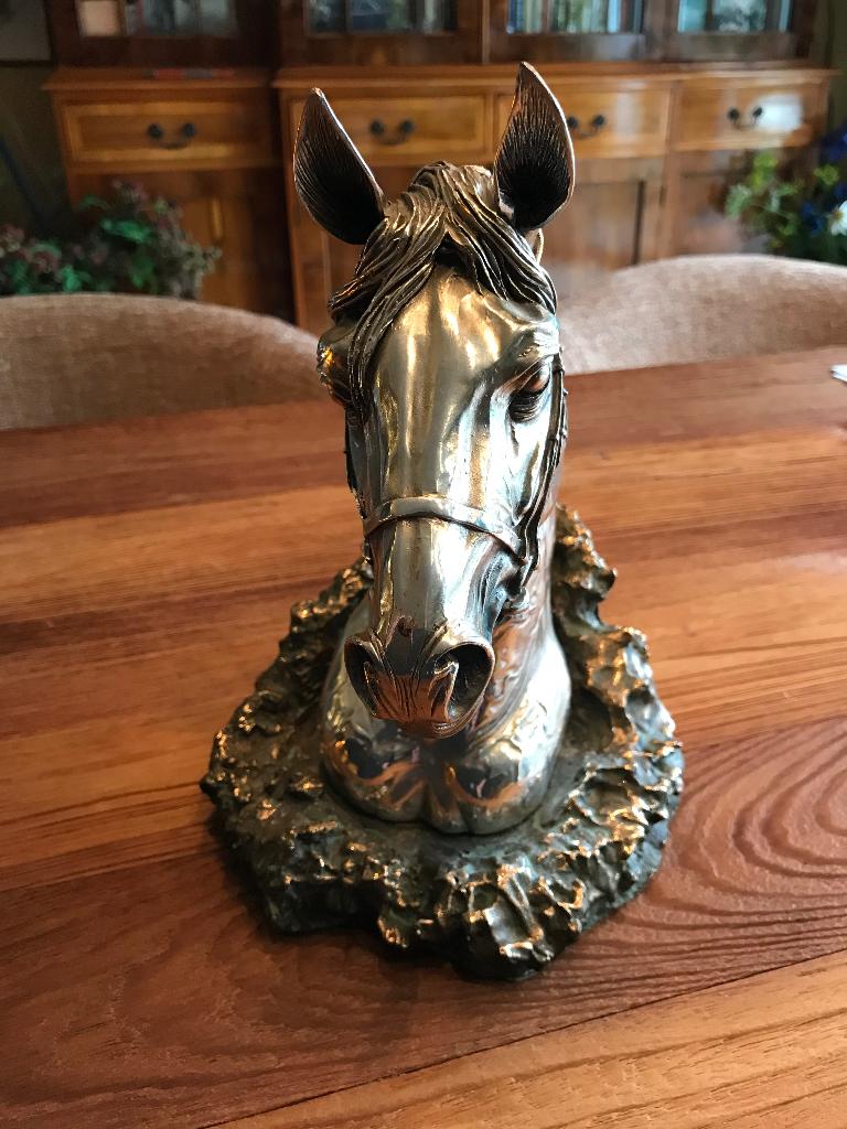 Paardenhoofd…verzilverd… zwaar van gewicht!, Ophalen, Overige materialen, Nieuw, Landelijk