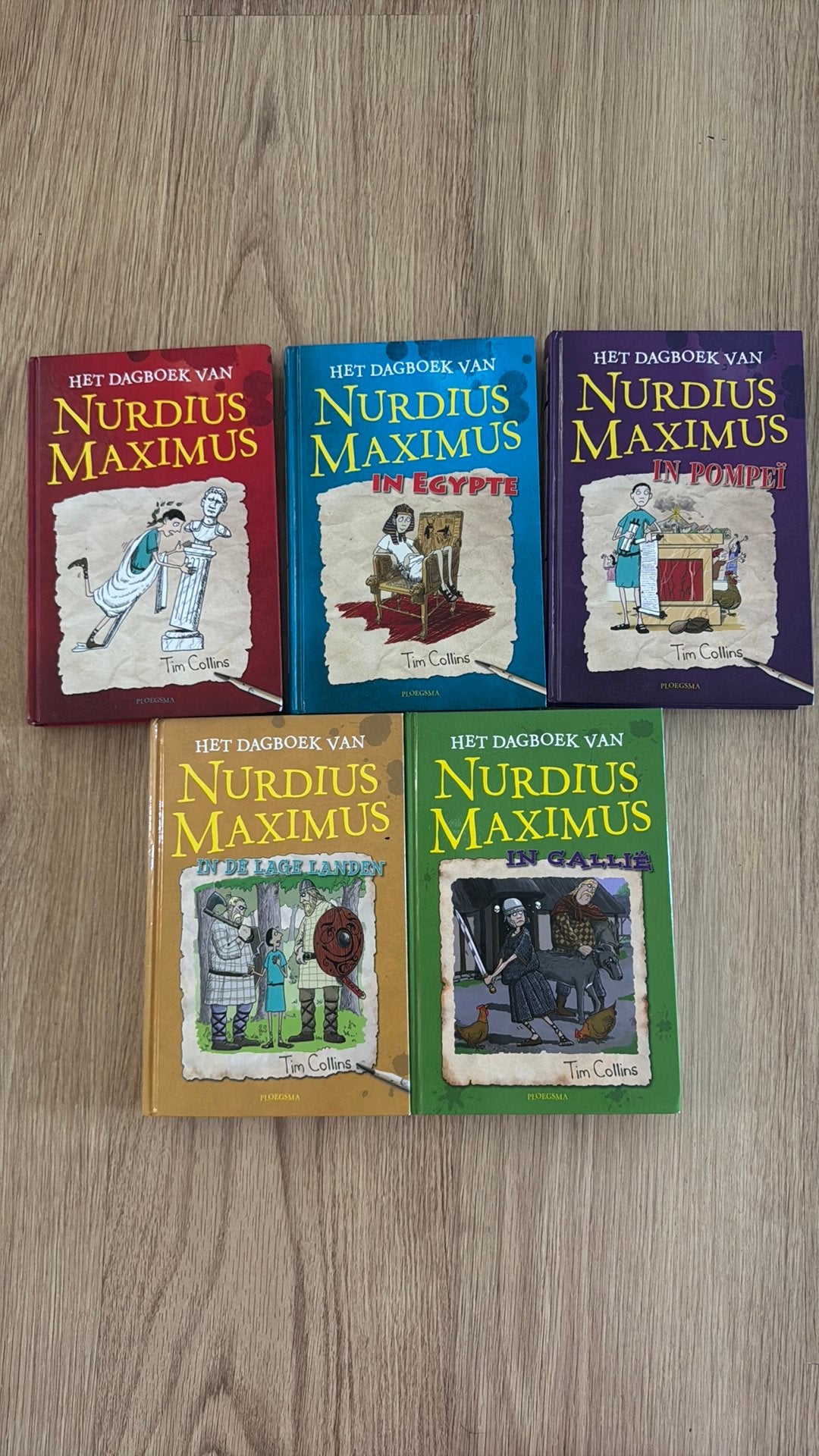 Het Dagboek van Nurdius Maximus - 5-delige serie, Boeken, Ophalen of Verzenden, Gelezen, Fictie algemeen