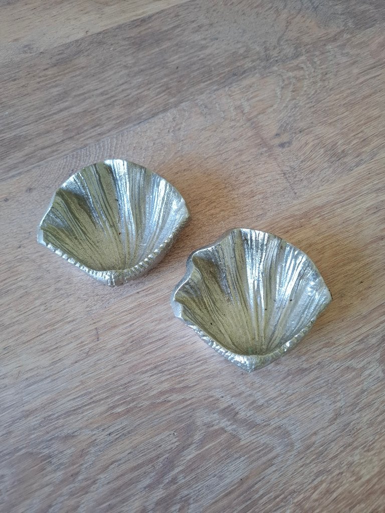 Riviera Maison schelp schaaltjes zilverkleur - 2 stuks, Ophalen of Verzenden, Gebruikt, Zilver