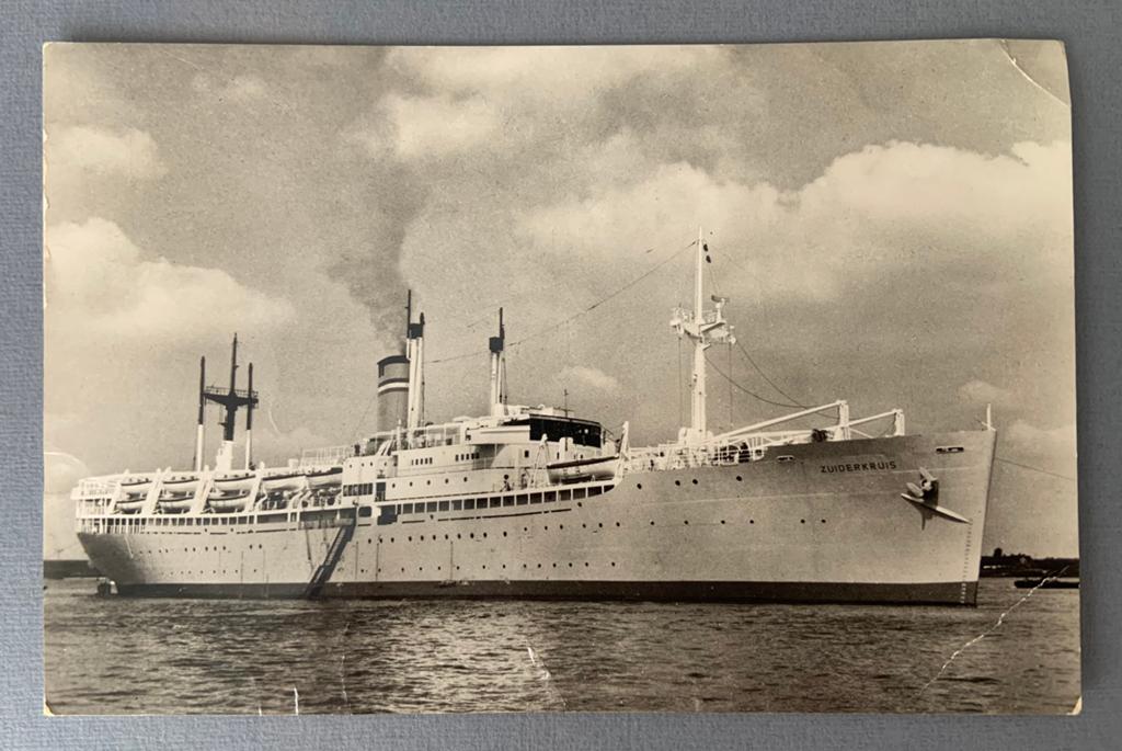 s.s. Zuiderkruis - Historisch Schip, Verzamelen, Scheepvaart, Gebruikt, Kaart, Foto of Prent, Motorboot, Verzenden