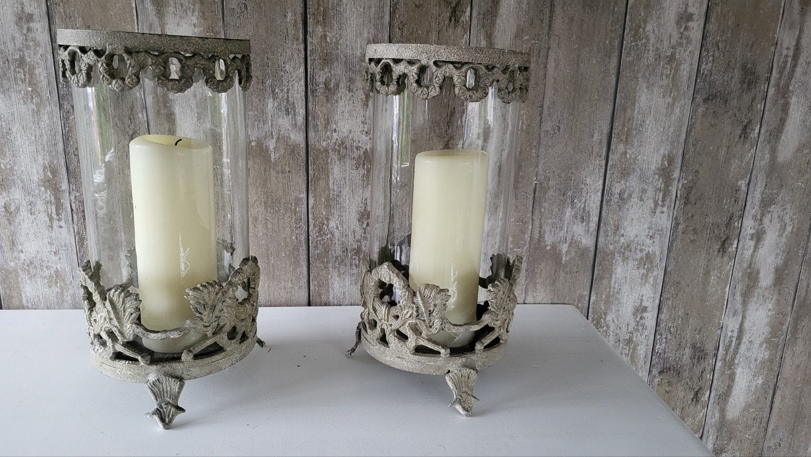 Barok Windlicht Kaars, Huis en Inrichting, Ophalen, Glas, Kaars