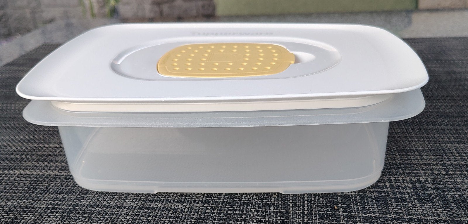 Tupperware Kaasdoos - Houd je kaas langer vers, Huis en Inrichting, Gebruikt, Bewaardoos, Wit, Ophalen of Verzenden
