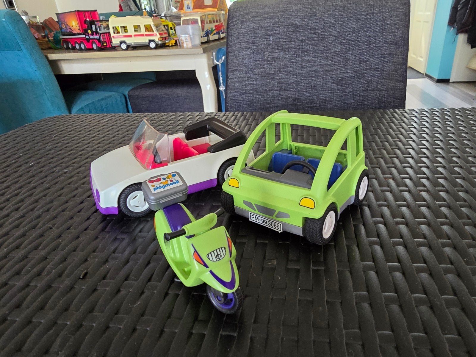 Playmobil auto's en scooter set, Ophalen, Gebruikt