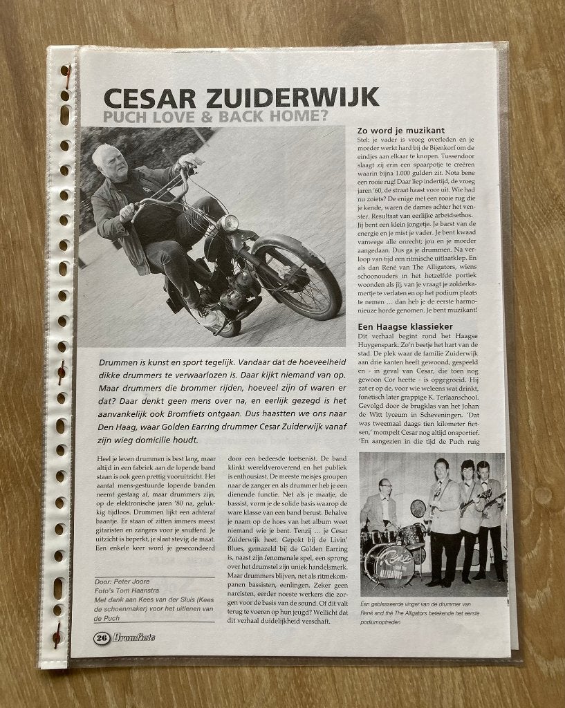 Map met documentatie Cesar Zuiderwijk Puch Love, Verzenden, Zo goed als nieuw