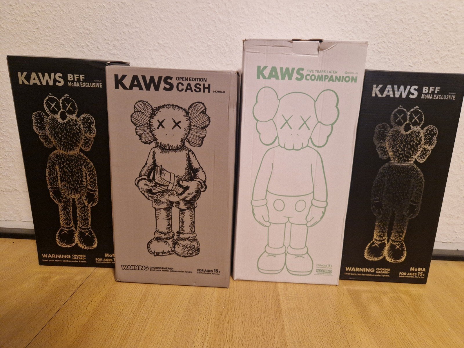 Kaws Companion, Cash, BFF Beeldjes - Set van 4, Ophalen of Verzenden, Nieuw