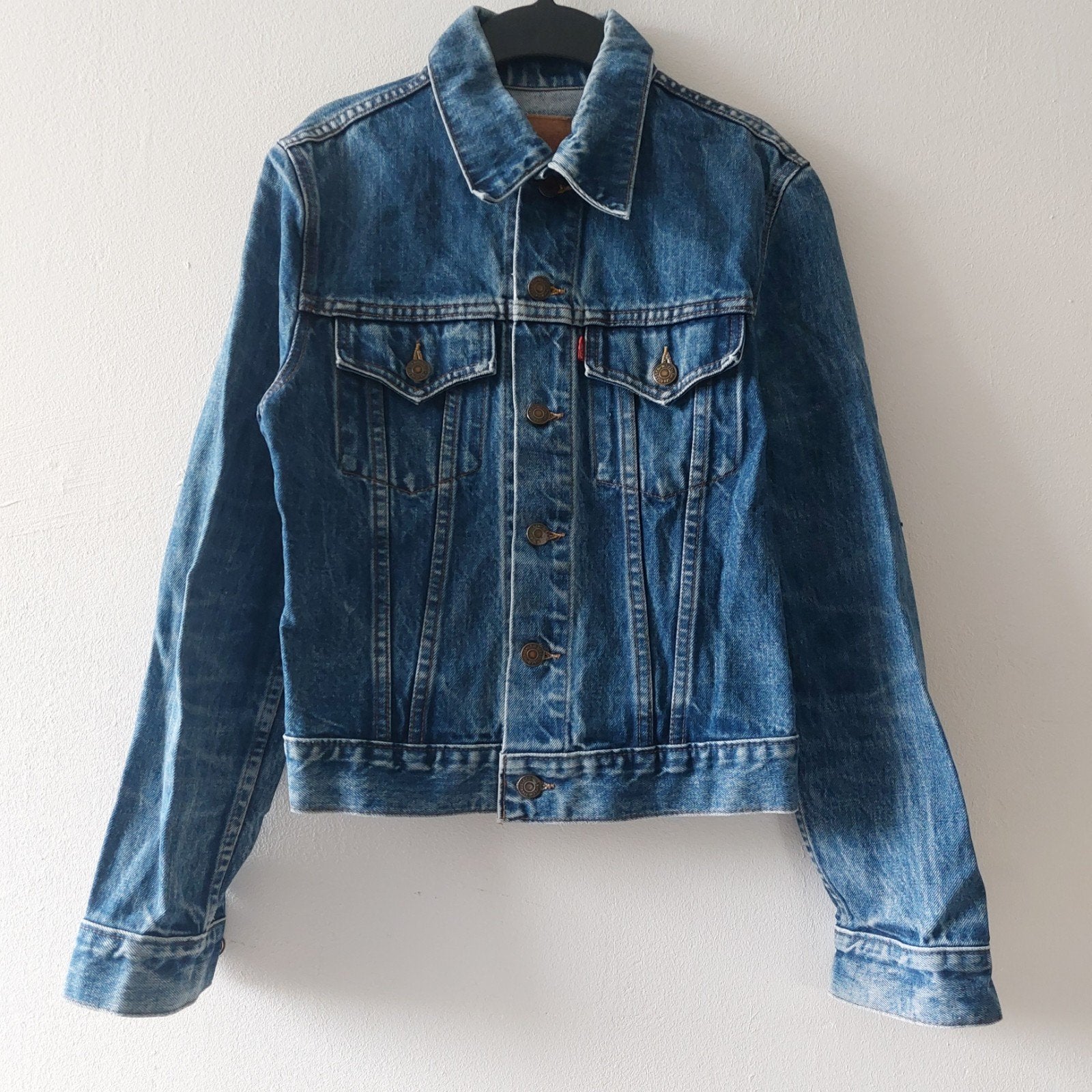 Vintage 70/80s Levi's 70505 Type III Denim Trucker Jacket, Kleding | Heren, Levi's, Blauw, Overige maten, Ophalen of Verzenden