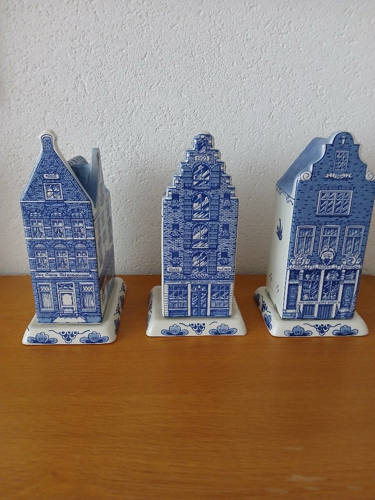 Delftsblauwe pandjes Van Caem International 1992 t/m 1994, Ophalen, Zo goed als nieuw, Porselein, Beeldje(s)
