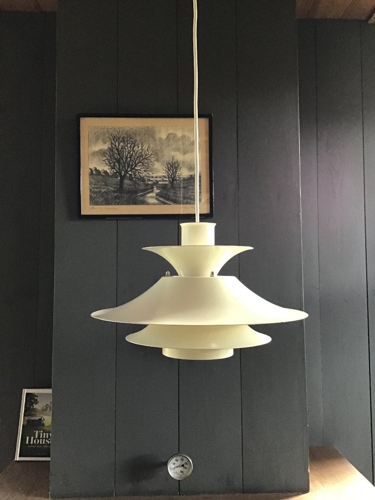 Vintage schalenlamp van Horn type 4108 jaren 80, Gebruikt, E27 (groot), Ophalen of Verzenden, Deens design