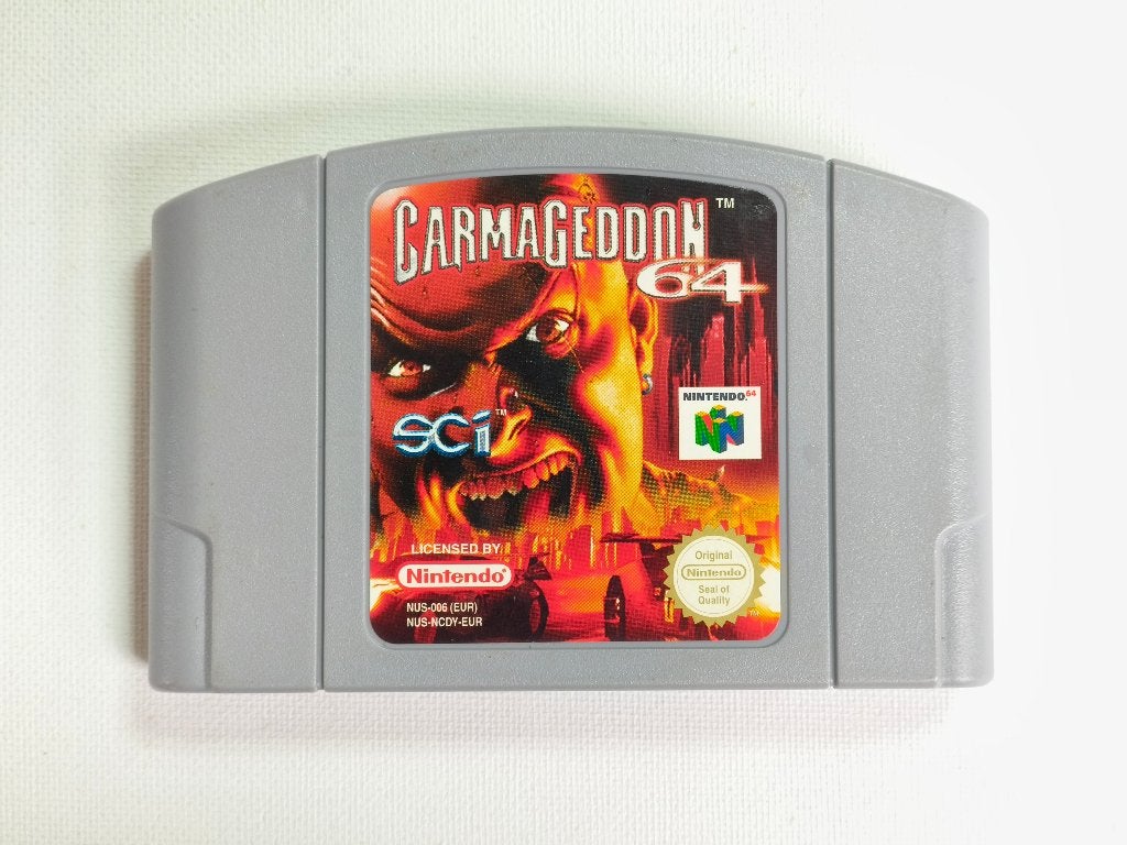 Carmageddon 64 - Nintendo 64 - N64 - Enkel Cartridge - PAL, Spelcomputers en Games, Games | Nintendo 64, Nintendo, Contact@nintendo.nl