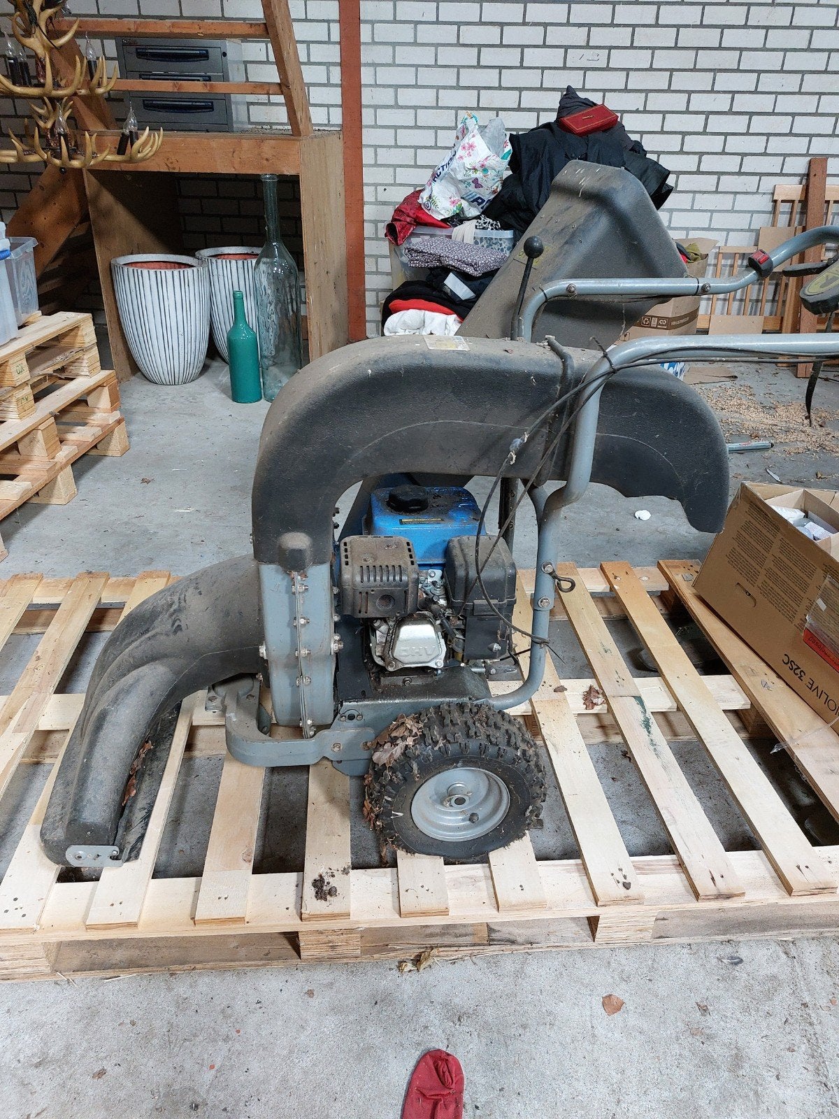 Bladzuiger/versnipperaar Güde GSN 6500 B, Ophalen