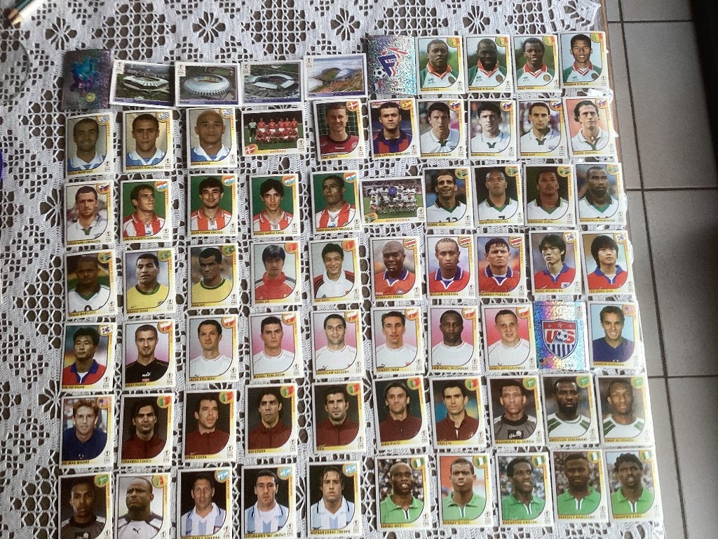 110 stickers Panini KOREA-JAPAN 2002 voetbal, Hobby en Vrije tijd, Stickers en Plaatjes, Ophalen of Verzenden, Gebruikt, Meerdere stickers