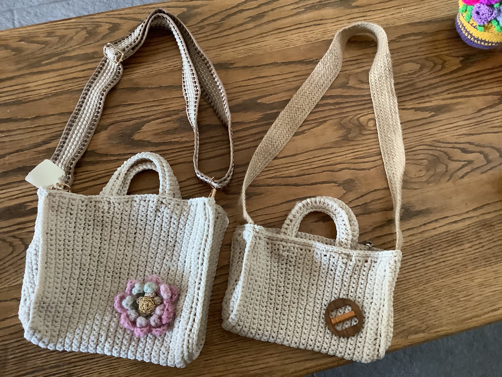 Gehaakte tassen Schoudertas Handtas, Sieraden, Tassen en Uiterlijk, Tassen | Damestassen, Ophalen of Verzenden, Nieuw, Schoudertasje