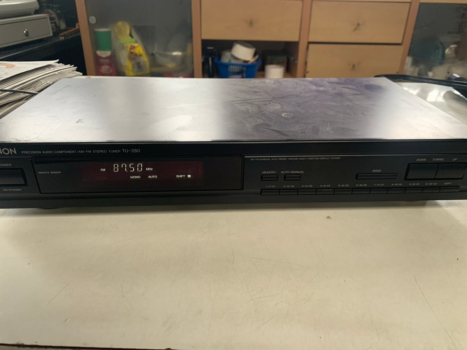 Denon TU-280 AM/FM Stereo Tuner, 1947KT, Gebruikt, Kringloopafrika@gmail.com, Analoog