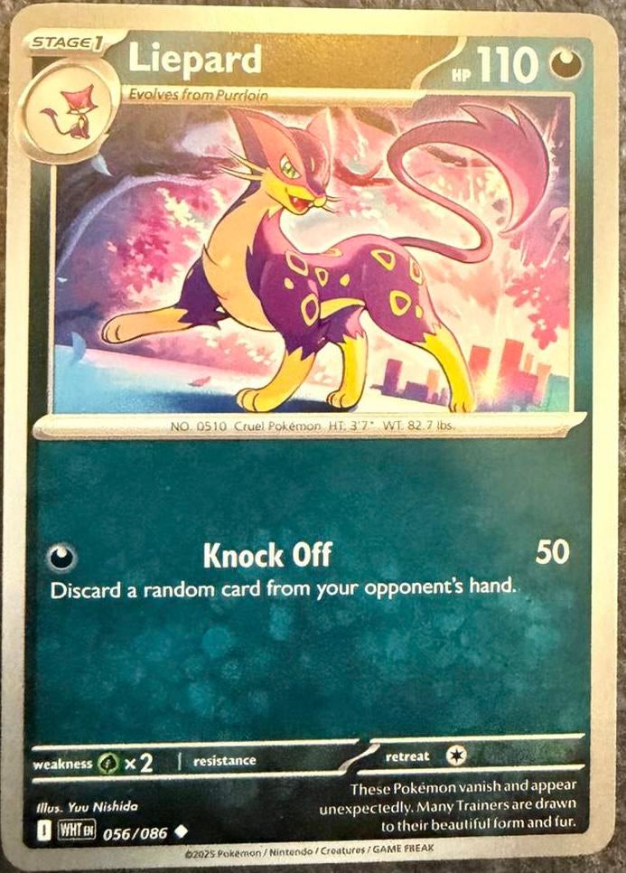 Pokémonkaart van Liepard (510) • White Flare (056/086), Verzenden, Nieuw, Losse kaart